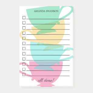 ティーカップシルエットを一覧表示するには – 名前 ポストイット