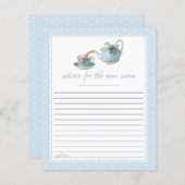 ティーカップスエレガントベビーシャワーティーパーティーアドバイス (正面/裏面)