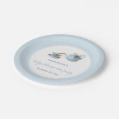 ティーカップスエレガントベビーシャワーティーパーティー ペーパープレート (アングル)