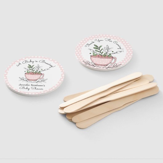 ティーカップティーパーティー赤ちゃんシャワーありがとうハンドファン ハンドファン (組立なし)