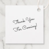 ティーカップティーパーティー赤ちゃんシャワーありがとう フェイバータグ (裏面)