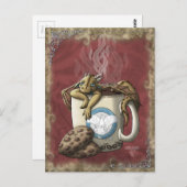 【ティーカップドラゴン】コーヒー ポストカード (正面/裏面)