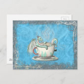ティーカップドラゴン：ペパーミント ポストカード (正面/裏面)