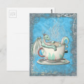 ティーカップドラゴン：ペパーミント ポストカード (正面/裏面)