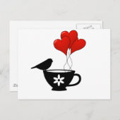 ティーカップハート ポストカード (正面/裏面)