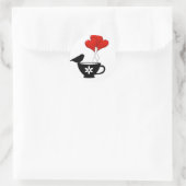 ティーカップハート ラウンドシール (バッグ)