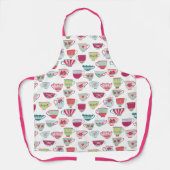 ティーカップパターン エプロン (正面)
