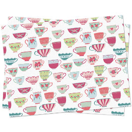 ティーカップパターン 薄葉紙