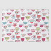 ティーカップパターン 薄葉紙 (正面)