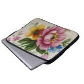 ティーカップフローラブーケエレクトロニクスバッグ ラップトップスリーブ (正面下部)