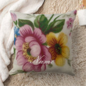 ティーカップフローラブーケ クッション (ブランケット)