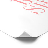 ティーカップブライダルシャワーウェルカムサインポスター ポスター (角)