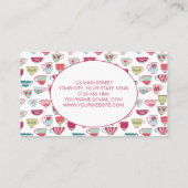 ティーカップモダンケータリング 名刺 (裏面)