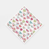 ティーカップモダンヴィンテージナプキン スタンダードランチョンナプキン (角)