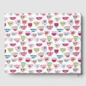 ティーカップモダンヴィンテージ結婚式 ゲストブック (裏面)