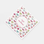 ティーカップモダンヴィンテージ スタンダードランチョンナプキン (角)