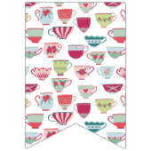 ティーカップモダンヴィンテージ バンティングフラッグ (第2の旗)