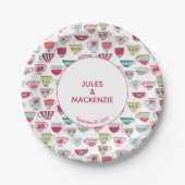 ティーカップモダンヴィンテージ ペーパープレート (正面)