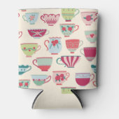 ティーカップモダンヴィンテージ 缶クーラー (正面)