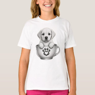 ティーカップラブラドール・レトリバー・パピー Tシャツ