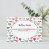 ティーカップヴィンテモダンージウェディング詳細 エンクロージャーカード (スタンド正面)