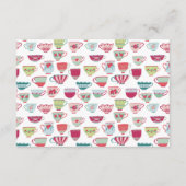 ティーカップヴィンテモダンージウェディング詳細 エンクロージャーカード (裏面)