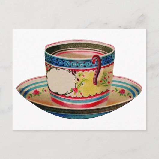 ティーカップヴィンテージ ポストカード (正面)