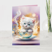 ティーカップ内のコレクション – 注 カード (正面)