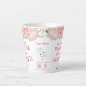 ティーカップ引用文 お茶のコーヒーショップ カフェラテマグ (正面)