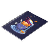 ティーカップ秋 お洒落 ノートブック (左側)