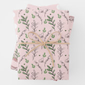 ティーカップ茶パーティー赤ちゃんシャワー包み紙シート ラッピングペーパーシート (インサイチュ)