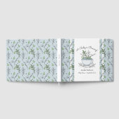 ティーカップ茶パーティー赤ちゃんシャワー ゲストブック (全面)