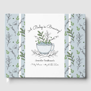 ティーカップ茶パーティー赤ちゃんシャワー ゲストブック