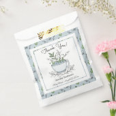 ティーカップ茶パーティー赤ちゃんシャワー フェイバーバッグ (封をした状態)