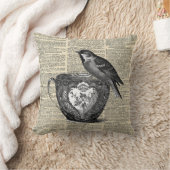 ティーカップ辞書プリント クッション (ブランケット)