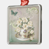 ティーカップ2のオーナメント メタルオーナメント (左)