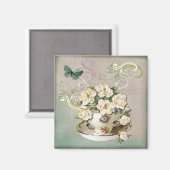 ティーカップ2磁石 マグネット (正面/裏面)