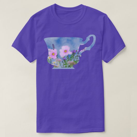 ティーカップ5 Tシャツ (デザイン正面)