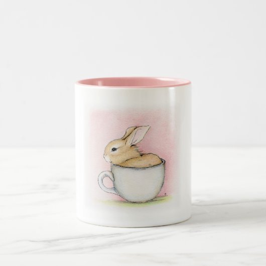 ティーカップ ツートーンマグカップ (中央)