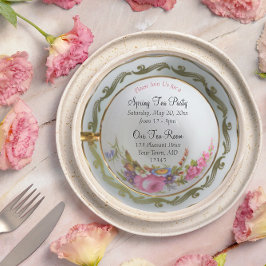 ティーカップ ティーパーティー 招待状