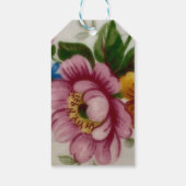 ティーカップ フラワーブーケ ギフトタグ (裏面)