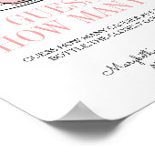 ティーカップ&フラワーベビーシャワーいくつゲーム ポスター (角)