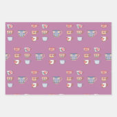 ティーカップ ラッピングペーパーシート (正面3)