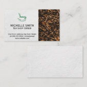 ティーカップ |乾燥した茶離れの 名刺 (正面/裏面)