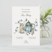 ティーカップ 招待状 (スタンド正面)