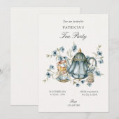 ティーカップ 招待状 (正面/裏面)