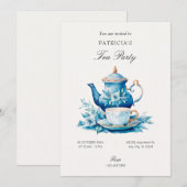 ティーカップ 招待状 (正面/裏面)