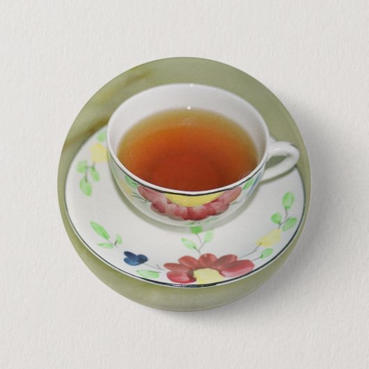 ティーカップ 缶バッジ (正面)