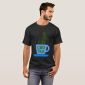 ティーカップCbd油Cbdティードリンカー Tシャツ (正面フル)