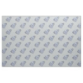 ティーカップcobalt ファブリック (ファットクウォーター)